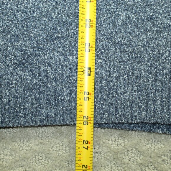 Vintage Woolrich Sweater, Men's Size Large, Variegated Blue, 1/4 Buttons - Picture 6 of 7